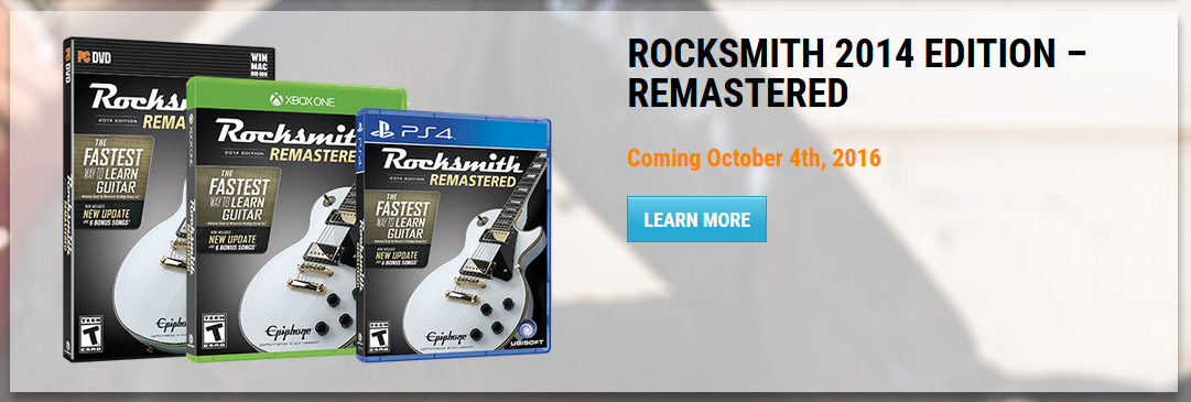 Rocksmith 2014 Remastered coming in October! - The Riff Repeater